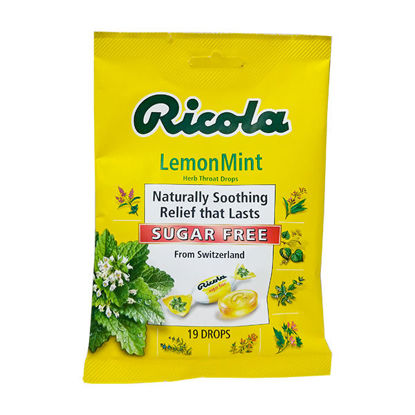 Picture of Ricola sugar free lemon mint drops 19 ct.