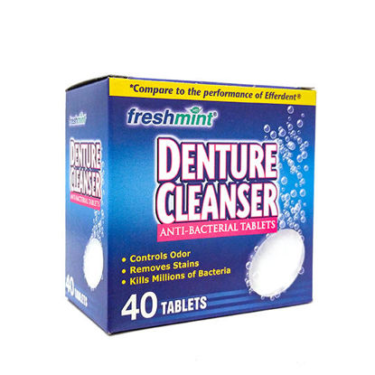 Picture of Freshmint denture cleanser tablets 40 ct.