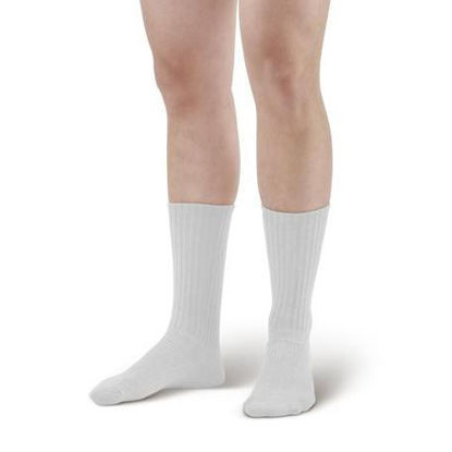Picture of Cotton diabetic socks white small/medium 1 pair