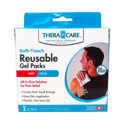 Picture of Soft touch reusable hot/cold gel packs 2 ct.