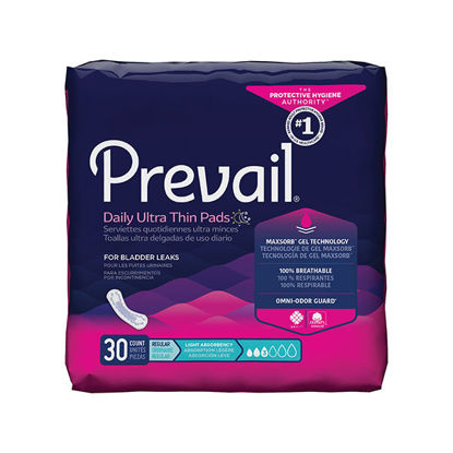 Picture of Prevail bladder control pads ultra thin 30 ct.