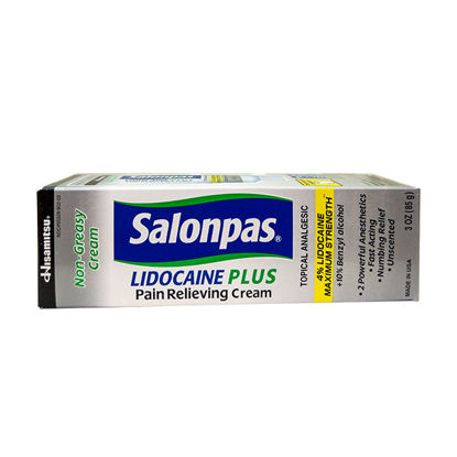 Picture of Salonpas lidocaine plus cream 3 oz.