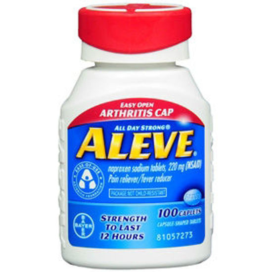 Picture of Aleve Easy Open Cap 220mg Caplets 100/Ct