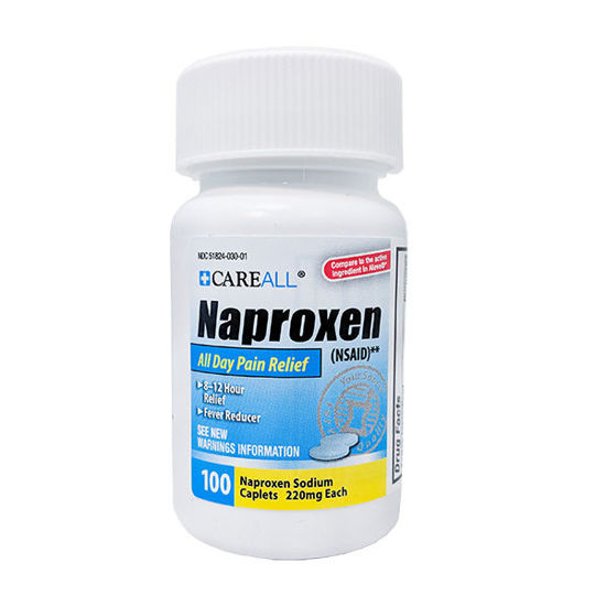Picture of Naproxen -generic Aleve- caplets 220mg 100 ct.