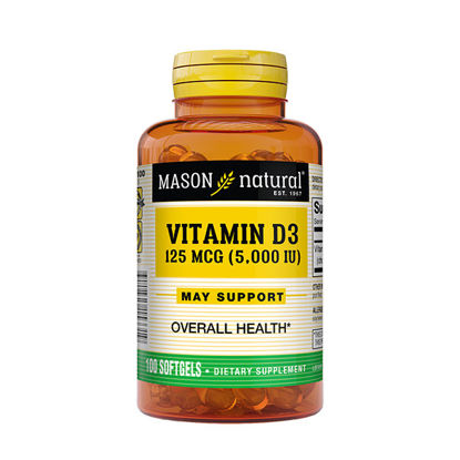 Picture of Vitamin D3 5000 IU softgels 100 ct.