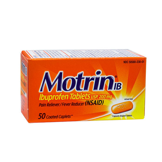 Picture of Motrin IB tablets 200mg 50 ct.